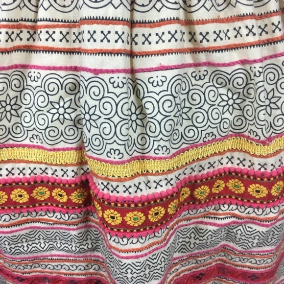 Free People Coachella Orange Knit Embroider Dress - Picture 6 of 8